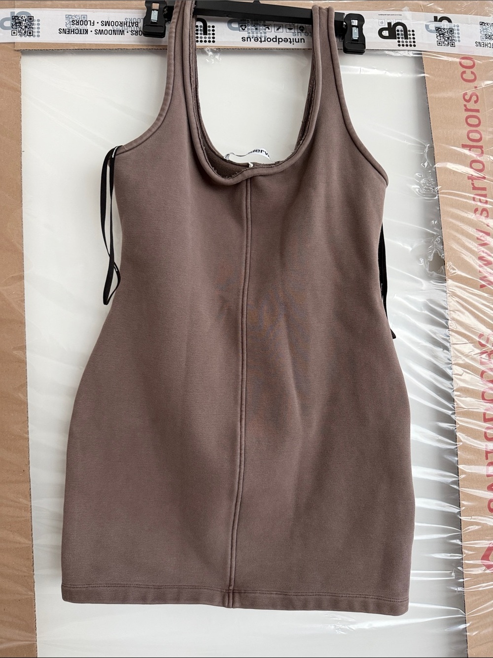 Alexander Wang Brown Mini Tank Dress